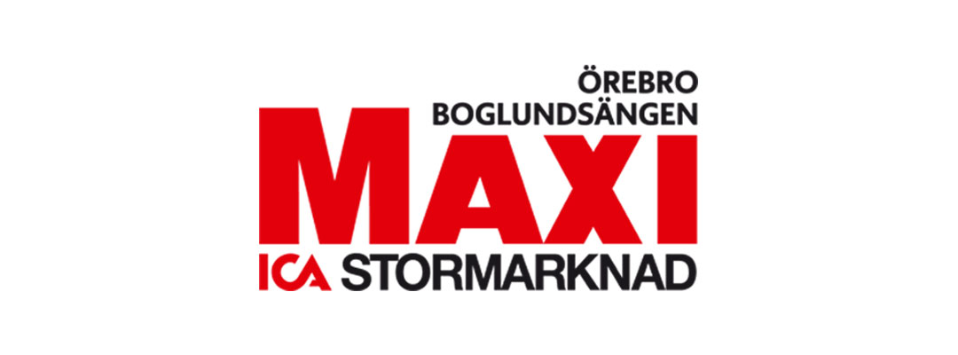 Logotyp ICA Maxi Boglundsängen.